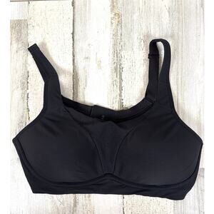 Lululemon Womens 38C Black Medium Support Sports Bra Athleisure Gym Workout